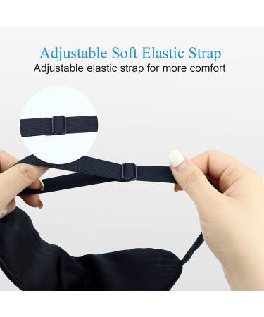 3D Contoured Sleep Mask for Men and Women | Soft Comfort Eye Mask for Sleeping | Black Light Blocking Blindfold - Buy Online on GoSupps.com