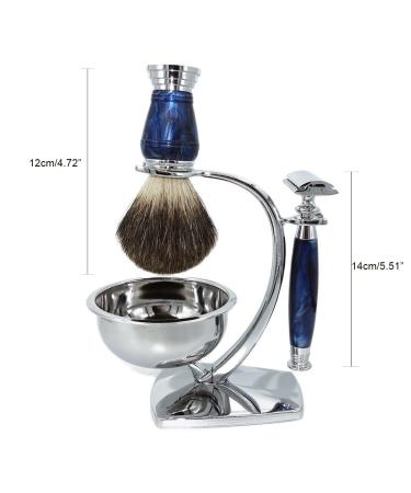 Premium Wet Shave Grooming Kit for Men - Double Edge Safety Razor 10 Blades Shaving Brush & Stainless Steel Soap Bowl | Barbershop Quality Shaving Set - Buy Online on GoSupps.com