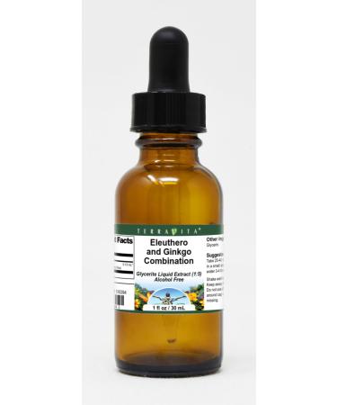 Eleuthero and Ginkgo Combination - Glycerite Liquid Extract (1:5) Alcohol-Free (1 oz ZIN: 516394) - 3 Pack