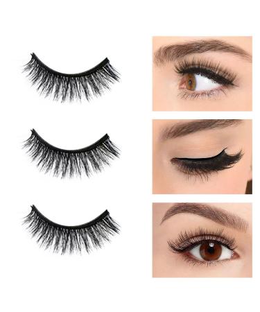 Magnetic Eyelashes & Eyeliner Set - 3D Waterproof Purple Lashes with Tweezers | Natural Look & Easy Application - Buy Online on GoSupps.com