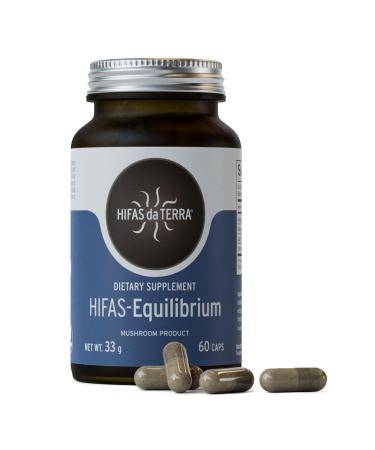 HIFAS DA TERRA HIFAS-Equilibrium - Mushroom Supplement Lions Mane Mushroom Complex with Cordyceps Nootropic Adaptogenic for Adults for Mental Clarity Energy & Cognitive Performance - 60 Capsules