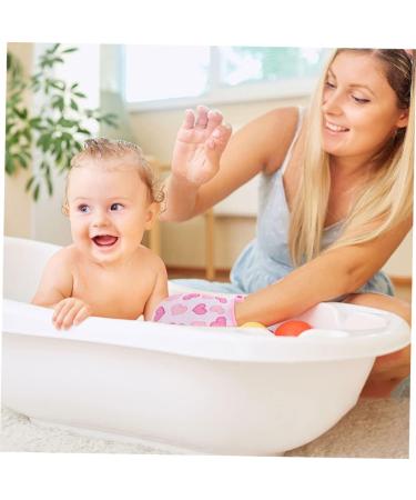 4 Pairs Kids Bath Gloves | Exfoliating Mitts for Girls | Compact Shower & Bath Skincare Tool | Baby Cotton Cleaning Towel - Buy Online on GoSupps.com
