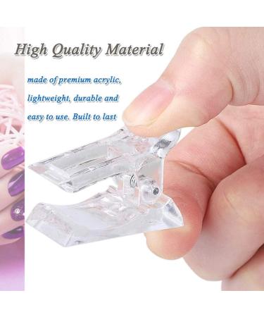 Nail Tips Clip Transparent 10pcs Finger Extension Clip Set Quick Building Poly Gel Extension Nail Art Manicure Tool Helps Hold Dual Form in Place (clear) - Buy Online on GoSupps.com