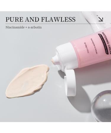 Cr me blanchissante double tube - 2 x 100 g - Hydratante - Pour une peau lisse et rayonnante - R duit les impuret s - Buy Online on GoSupps.com