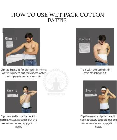 Wet Pack for Body Detox | Satvic Lifestyle | Cotton Patti | Pain Relief | Head Neck & Abdomen | Includes Manual | Eco-Friendly Cloth Bag | Buy Now - Buy Online on GoSupps.com