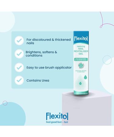 Flexitol Restoring Nail Revitaliser Gel 15ml - Triple Action Formula for Brighter, Softer, and Conditioned Nails on Hands and Feet - Buy Online on GoSupps.com