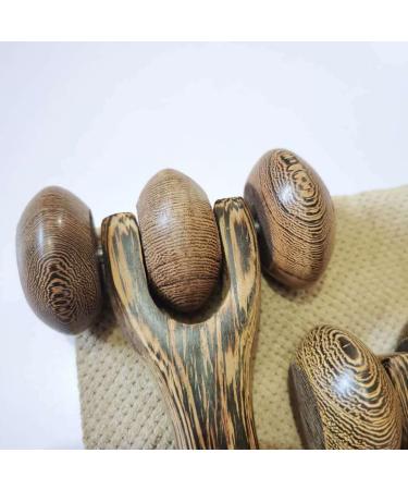 Portable Ergonomic Wooden Hand Massage Roller 7 | Enhance Relaxation & Stress Relief - Shop Now - Buy Online on GoSupps.com