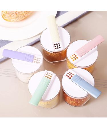 WALFREW Spice Jars 5pcs/Set Kitchen Spice Jar Simple Transparent Seasoning Pepper Bottle Set Barbecue Spice Organizer - Buy Online on GoSupps.com