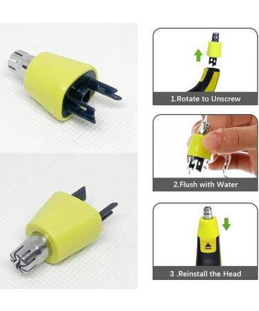 SSKHE Nose Hair Replacement Heads Blade Replaceable Blade Heads Nose Hair Trimmer Replacement Heads Waterproof Dual Edge Blades Compatible with Philips Norelco One Blade & One Blade pro Shaver - Buy Online on GoSupps.com