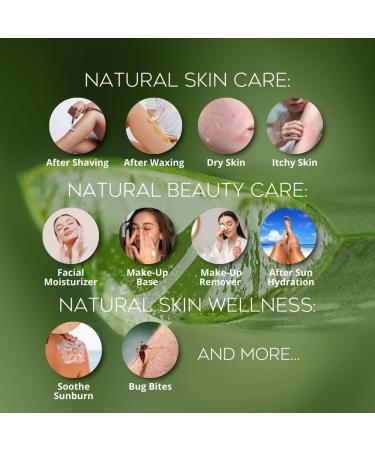 Nature's Aid Moisturizing Skin Gel: After Sun Care Aloe Vera Gel Extract. Cooling Hydrating Absorbs Quickly - Sunburn Relief. True Natural Skin Therapy with A Boost of Hydration. Multipurpose Skincare (125ml) - Buy Online on GoSupps.com