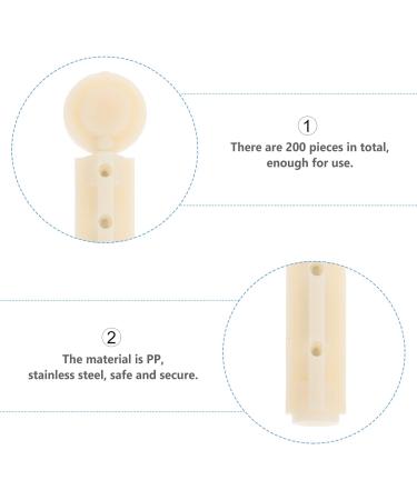 DOITOOL 150Pcs Twist Top Lancets | Disposable Safety Blood Lancet Needles for Diabetic Supplies - Beige - Buy Online on GoSupps.com