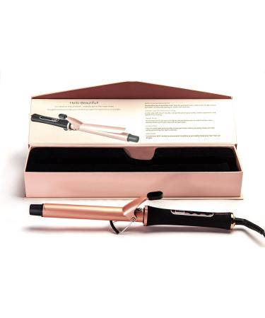 SRI Infrarose Infrared Curling Iron, Reduced Damage & Frizz, Tourmaline & Ceramic Barrel Wand, Easy Grip, Adjustable Heat Settings