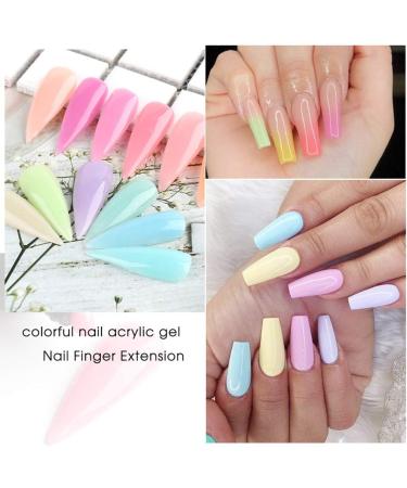 Poly Nail Gel 15ml - Bright Luminous Gel for Nail Extensions | UV Gel for DIY Nail Art & Salons - Anself Color J11 - Buy Online on GoSupps.com