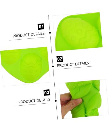MAGICLULU 1pc Easter Egg Cake Mold Silicone Egg Molds Easter Candle Cake Mould Home DIY Baking Silicone Fondant Silcone Molds Candy Molds Biscuits Mold Muffin 3D Silica Gel Decorations 26.5X16.5CM Green - Buy Online on GoSupps.com