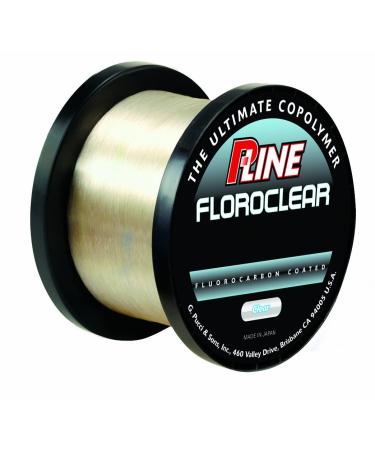 P-Line Floroclear Bulk Spool Clear Fishing Line 3 lb