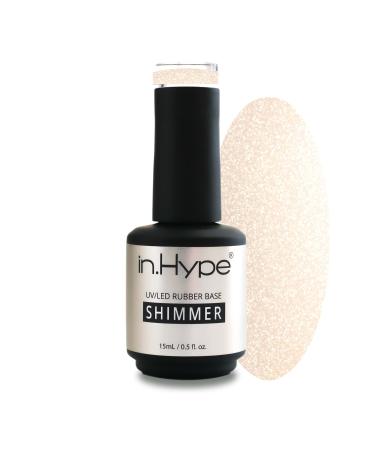 IN.HYPE Rubber Base Gel - Shimmer. Soak off. UV/LED Curable (Golden Sands 4)