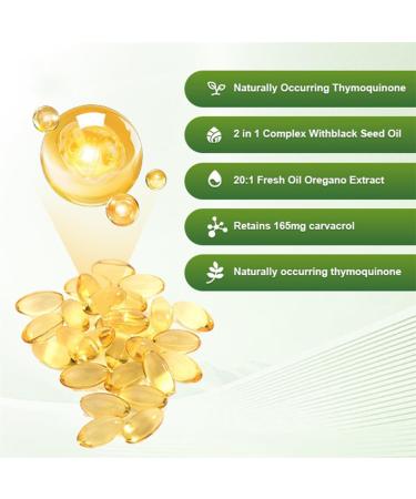 Resilia Oil of Oregano Softgels Huile de graines d'origan Re-silia 2025 huile d'origan Re-silia avec 6000 mg d'huile de graines noires riche en nutriments exp rience de bien- tre am lior (3) - Buy Online on GoSupps.com