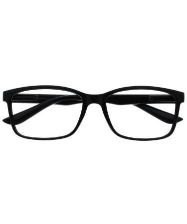The Reading Glasses Company Black Reader Large Designer Style Men R83-1 +2 50