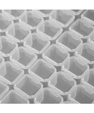 ANKROYU 56 Slots Empty Clear Plastic Organizer Box Nail Decoration Sequence Organize Box Nail Art Decoration Storage Container Tool for Nail Rhinestone Crystal Earrings - Buy Online on GoSupps.com