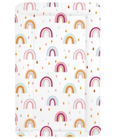 Sunnybabies Rainbow Rain Baby Changing Mat Girls Boys Soft Padded Deluxe