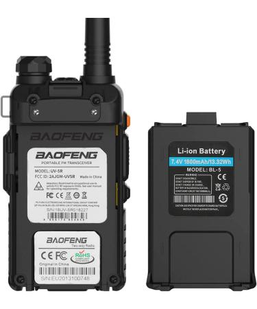 BAOFENG UV-5R Dual Band Two Way Radio (Black) 144-148MHz & 420-450MHz - Reliable Communication Solution - Buy Online on GoSupps.com