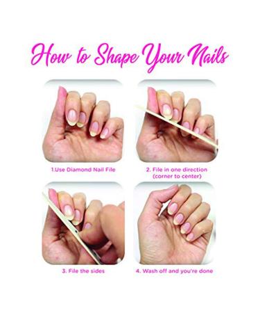 Stainless Steel Diamond Nail File 2-Pack - 7 Inch Double Sided File Buffer for Gentle Nail Shaping - Includes Anti-Slip Handle and Case - Washable Metal File for Nail Art Care - Pedicure Manicure - Buy Online on GoSupps.com