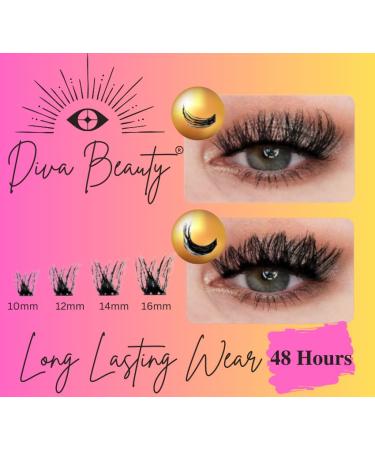 Premium Eyelash Extension Kit - 156 Pcs Mixed Cluster Lashes Tweezers Waterproof Bond & Seal Glue Lash Remover Perfect for Stunning False Eyelashes - Buy Online on GoSupps.com