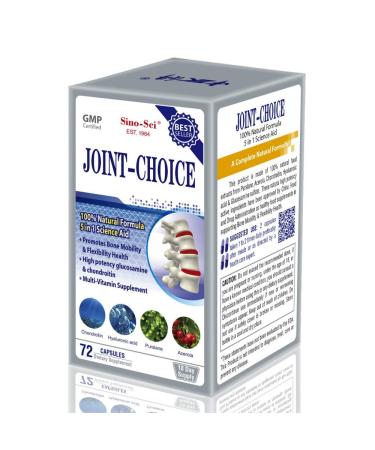 Sino-Sci Joint Choice - Joint Support Supplement Helps Inflammatory Response Relief of Joint Pain and Swelling 72 Capsules