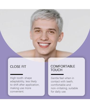 Purple Shiny Teeth Strips - Forms Protective Layer Reduces Friction Breaks Down Stain Pigments Brightens Teeth Easy Application(3pcs) - Buy Online on GoSupps.com