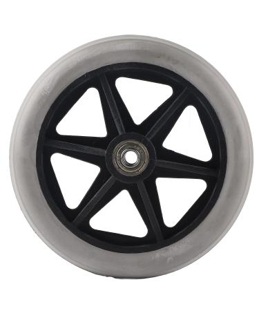 Wheelchair Wheels 6in Solid Wheel Stable Operation 608ZZ Bearing Wear Resistant for Rollators for Walkers - Buy Online on GoSupps.com