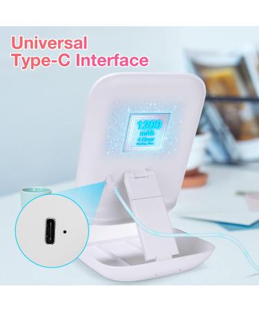 Chooone 3 Color Lighting Makeup Mirror with 72 LED Lights - Touch Design, Infinitely Dimmable, Type-C - Buy Online on GoSupps.com