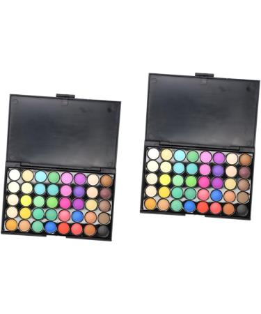FOMIYES 2pcs 40 Matte Eyeshadow Makeup Palette Eyeshadow Matt Eye Shadow Earth Tones Eyeshadow Palette 1 count (Pack of 1) As Shownx2pcs - Buy Online on GoSupps.com