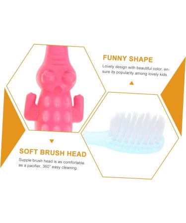 FRCOLOR 24-Pack Small Crocodile Baby Toothbrush - Manual Massage Devices & Finger Protection - Safe Cotton Oral Care Tools for Children - Buy Online on GoSupps.com
