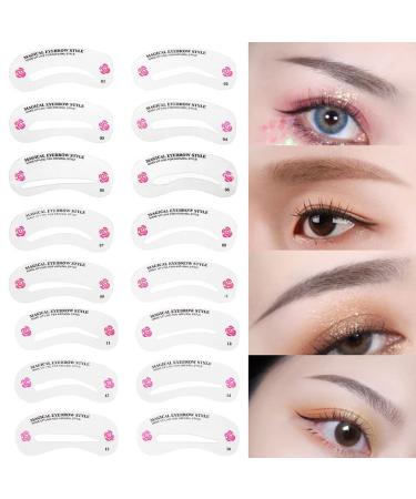 Christmas Eyebrow Shaping Stencils - 24 PCS Eyebrow Template DIY Tools for Women and Girls - Buy Online on GoSupps.com