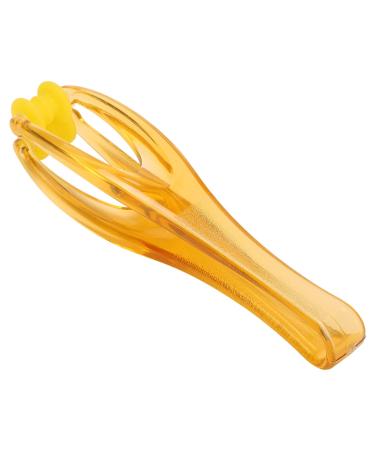Finger roller massager finger joint massage stress pain relief handheld-PP-blood circulation tools both sides hand massage roller tool for circulation (yellow)