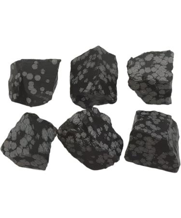 100g Bulk Natural Snowflake Obsidian Raw Stones Rough Quartz Crystal Gemstone Specimen Home Decoration FZUGEDRLI - Buy Online on GoSupps.com