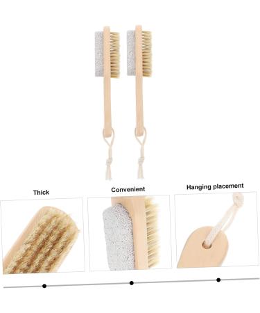 Mipcase 2pcs Scrub Tool Foot Dead Skin Exfoliator Feet Grinding Tools Body Scrubbers Manicure Tools Nail Tools Auto Body Tools Foot Grinding Tool Nursing Brush Exfoliating Wooden - Buy Online on GoSupps.com