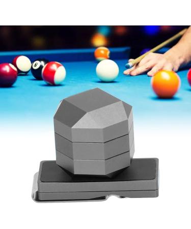 VGEBY Aluminum Cue Chalk Holder Clip - 3 Layers Octagon Billiard Pool Cue Chalk Box - Black | Universal Billiard Accessories - Buy Online on GoSupps.com