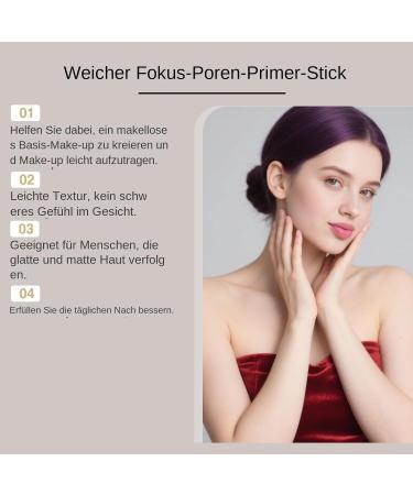  Gwtdtoad Pore refiner Invisible pore filler stick | Long-lasting mattifying moisturizer that controls oil | Makeup base for women for special occasions - Buy Online on GoSupps.com