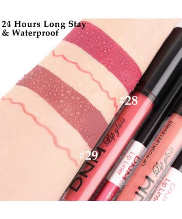 Red Lip Tint Set - BINGBRUSH 2 Colors Liquid Matte Lipstick and Lipliner | Waterproof, 24-Hour Velvet Finish | Nonstick Cup, Pigmented Lip Makeup Gift for Women - Labiales28&29 (0.35 Fl Oz) - Buy Online on GoSupps.com