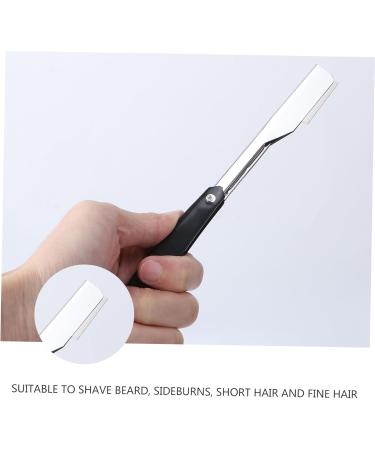 Angoily 4-Piece Metal Razor Blades Set for Men - Manual Hair Razor & Old-Fashioned Knife Holder - Buy Online on GoSupps.com