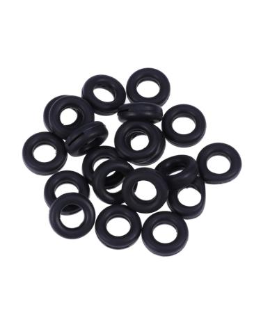 Milists 10 pairs of glasses hangers non-slip elastic silicone glasses for glasses (black white) black 1.4 x 1.4 x 0.5cm