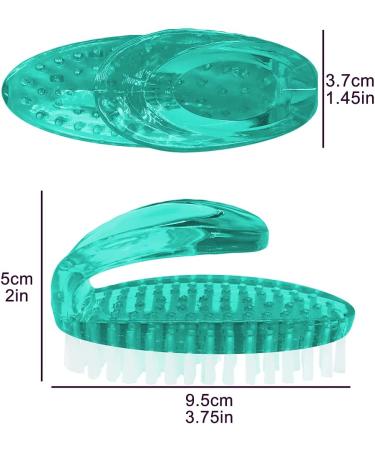 AMERWASH PLUS Nail Brush with Handle - Stiff Bristles for Fingernail Cleaning - 6 Pack Pink & Green Brushes - Buy Online on GoSupps.com