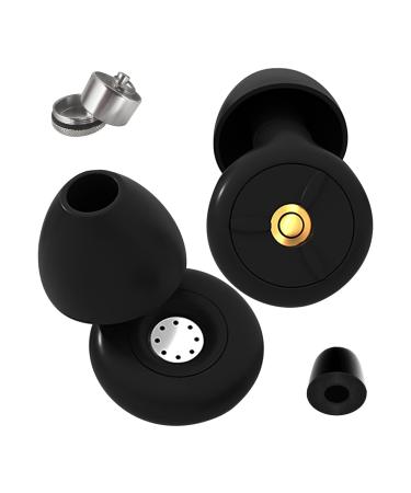 Ear Plugs for Sleeping Noise Cancelling Reusable High Fidelity Calmer Earplugs for Ear Protection Rave Motorcycles Airplane Travel Noise Reduction Musician Snoring Misophonia Swimming Bk
