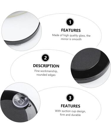 ADOCARN Shower Mirror Magnifying with Suction Cups - Small Travel Makeup Mirror with Lights - Buy Online on GoSupps.com