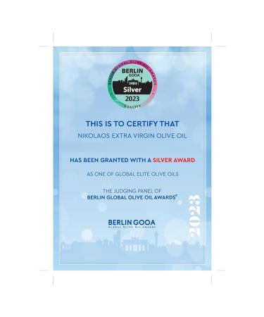 Buy Nikolaos Premium Extra Virgin Olive Oil 5L - Cold-Pressed from Crete Greece | Rich in Polyphenols | Super Fresh Quality - Buy Online on GoSupps.com