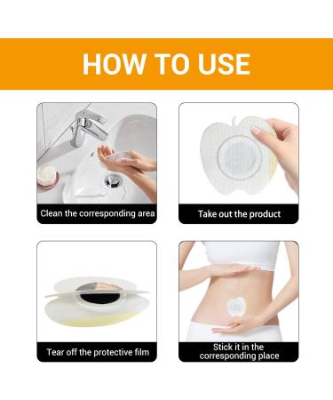 Lot de 50 patchs autocollants jetables pour nombril l'huile de ricin (sans huile) - Buy Online on GoSupps.com