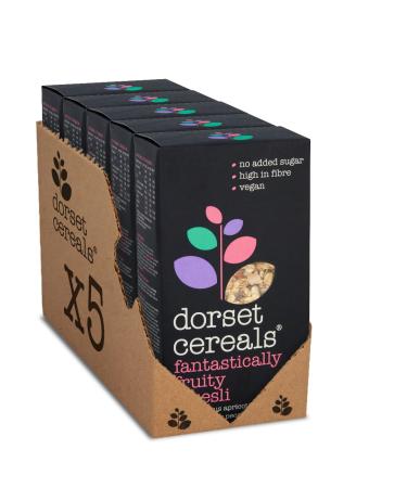 Dorset Cereals Muesli Fantastiquement fruit | c r ales de petit-d jeuner saines | v g taliennes | haute fibres | 5 paquets de 600 g