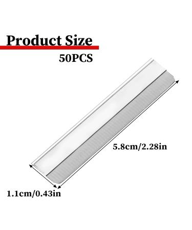 50 Pcs Stainless Steel Straight Razor Blades - Single Edge Safety Razor Blades for Men & Women Facial Hair Removal & Eyebrow Trimming Tools - Buy Online on GoSupps.com