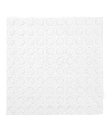 Gatuida 100pcs Clear Adhesive Bumper Pads Round Self Adhesive Sound Dampening Transparent Rubber Feet Pads for Cabinet Doors Drawers Glass Tops Picture Frames Cutting Boards 10x2mm